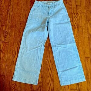 American Eagle, super high-rise, baggy, wide leg jeans.